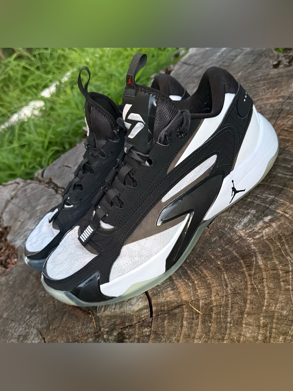 Nike Jordan Luka 2 TB Basketball Sneakers Black/White Mens Size 10